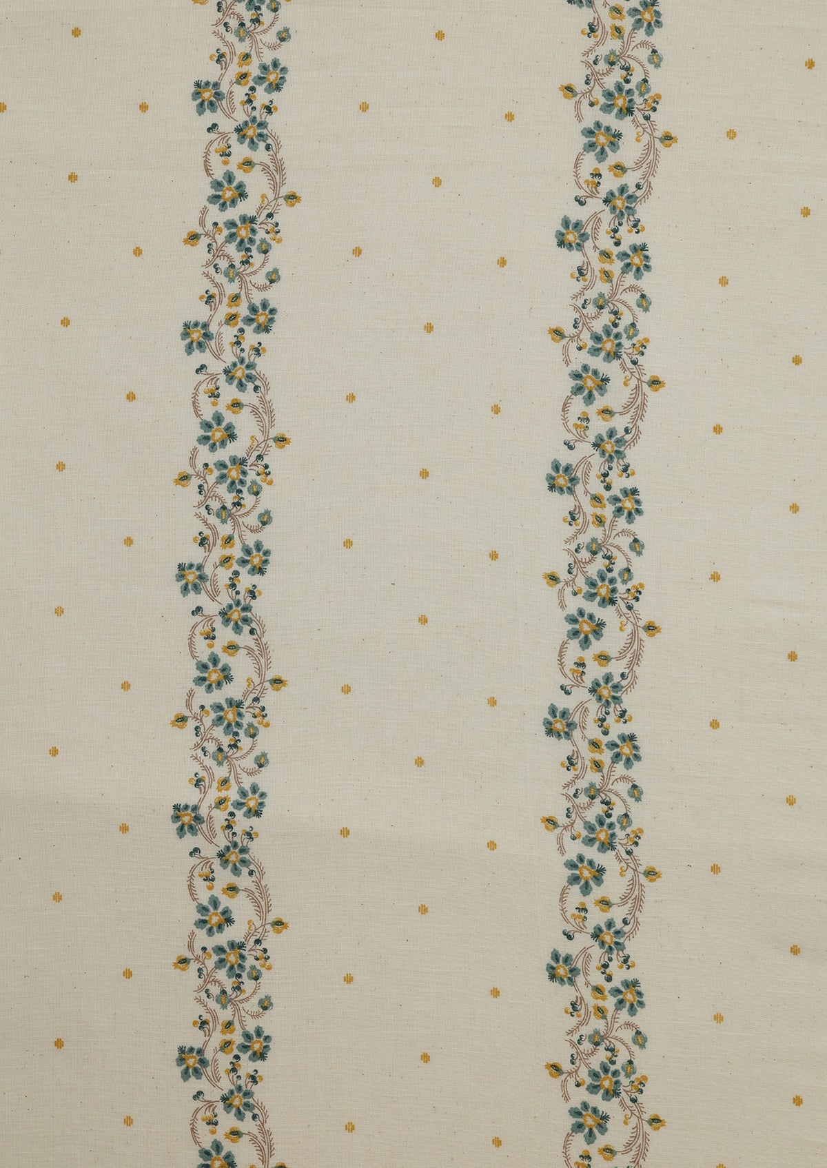 Kodi Teal | 100% Cotton Sheer Printed | Light Filtering Fabric