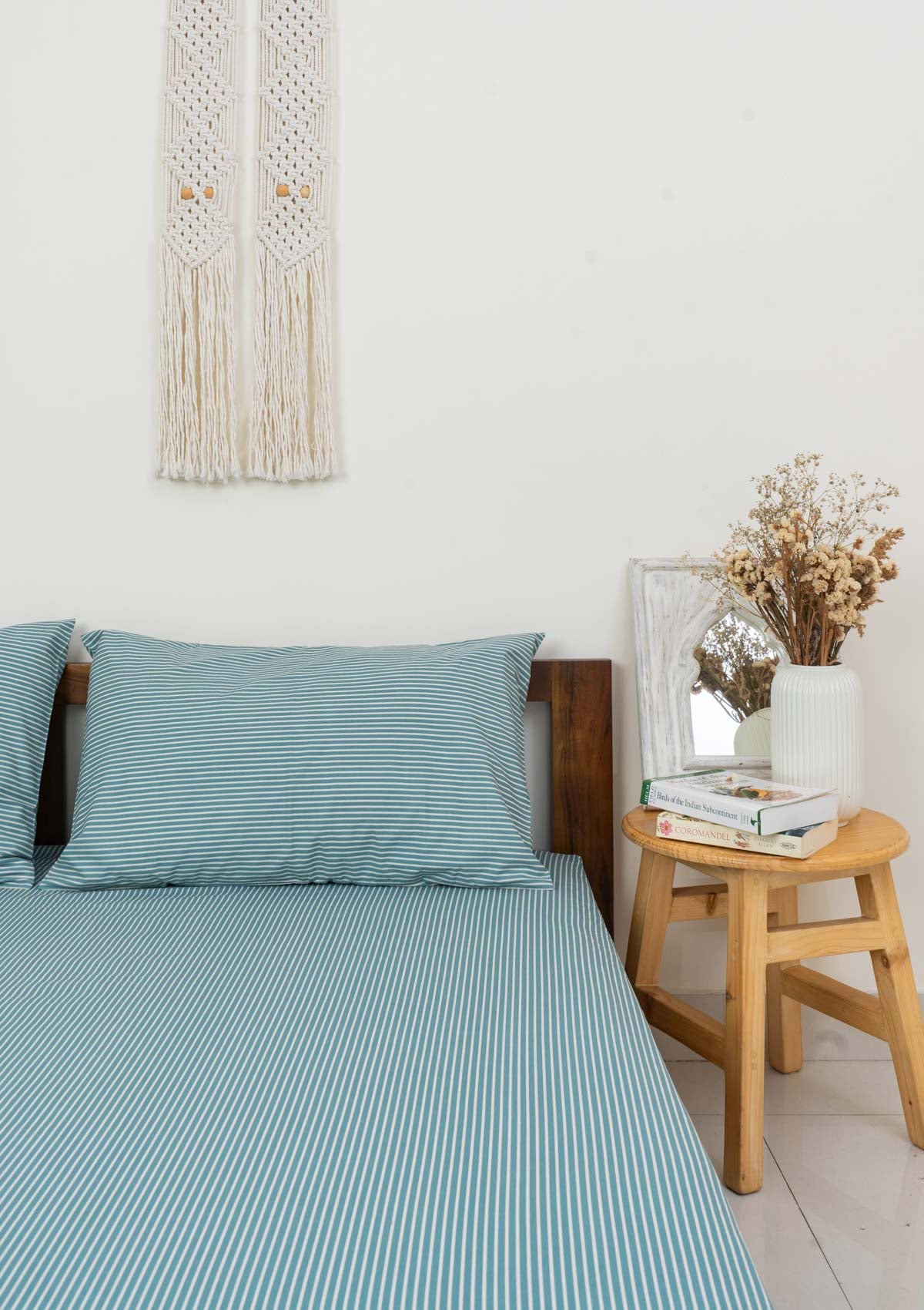 Stripes Fitted Sheet - Turquoise
