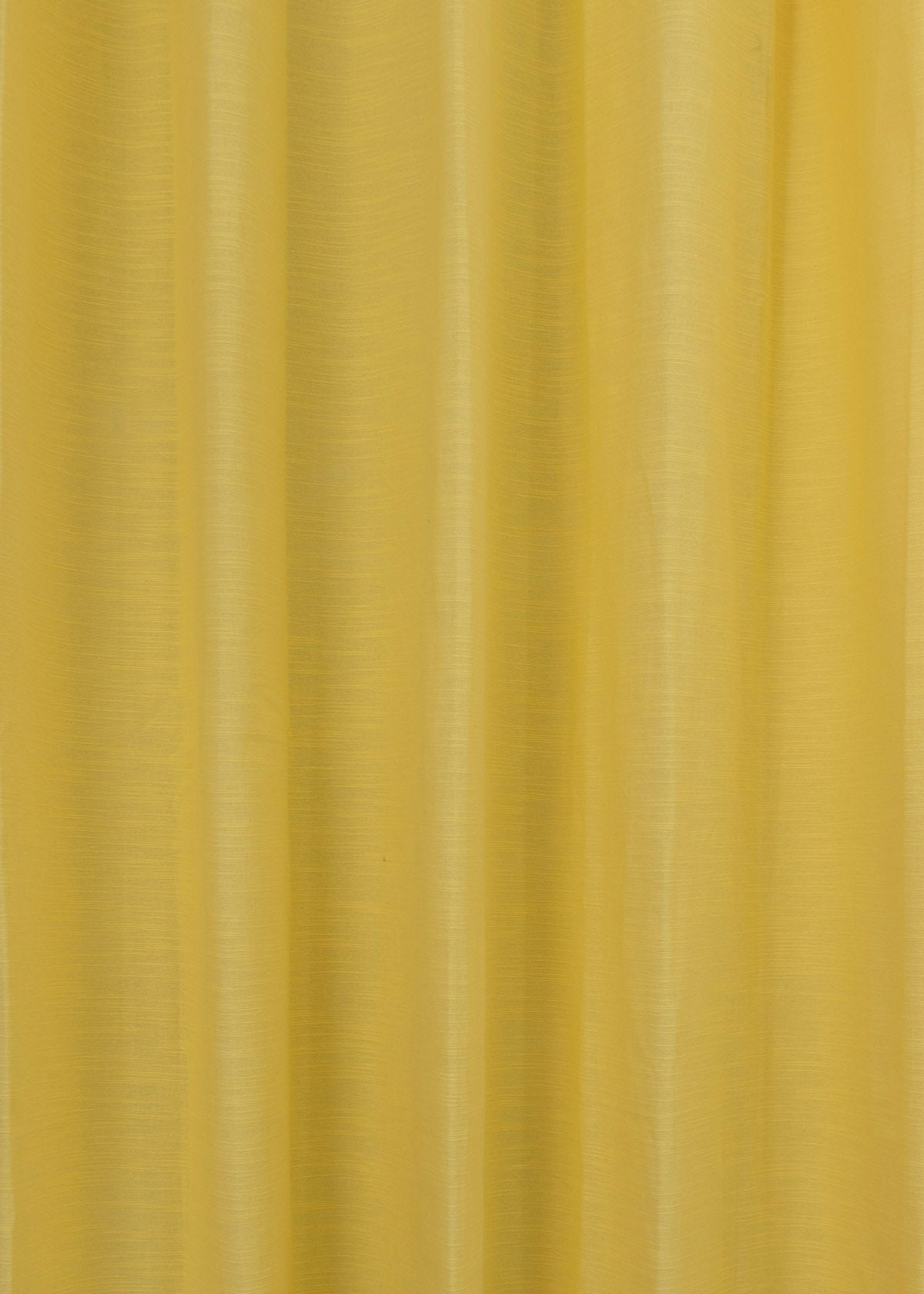 Solid Primrose yellow 100% Customizable Cotton plain curtain for bedroom - Room darkening