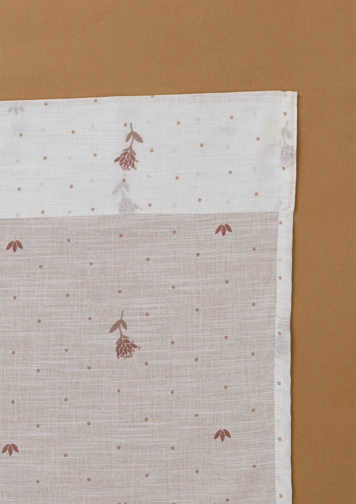 Roselle Pink Printed Sheer Fabric