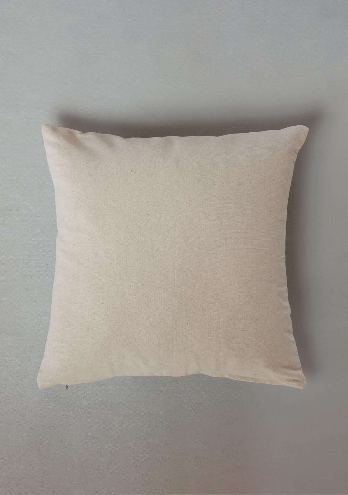 Ruby Brown | Embroidered Neutral |100% Cotton Cushion Cover For Sofa