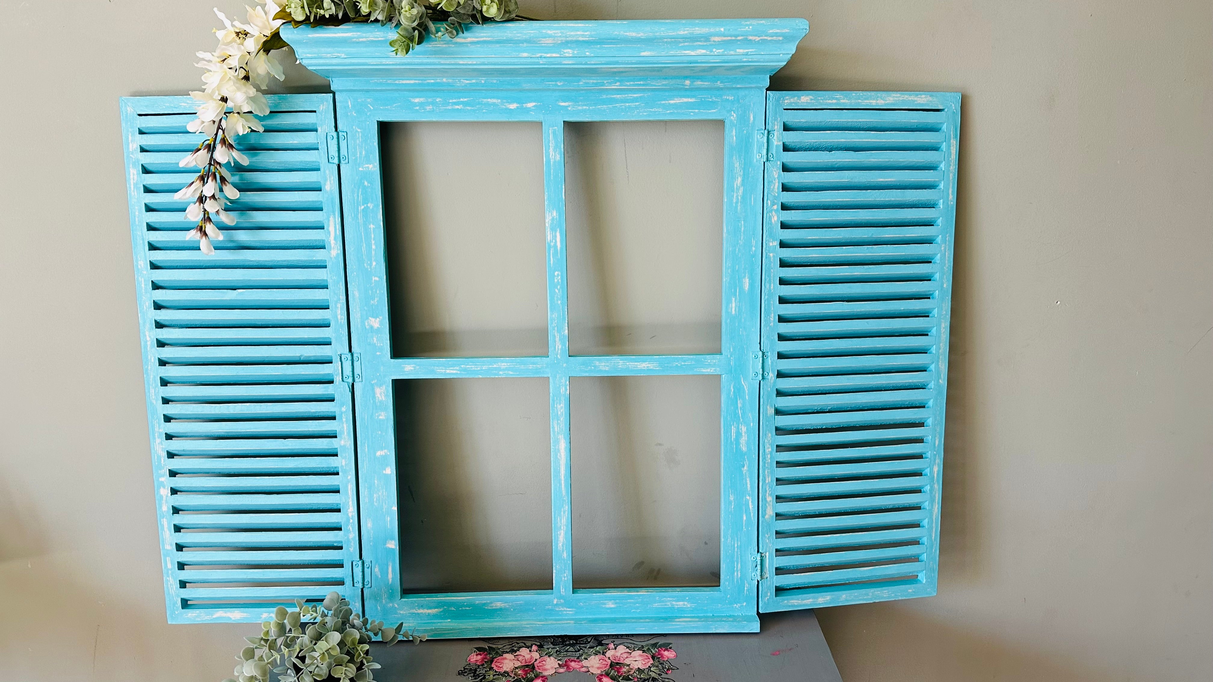 Shelf Window Frame-Teal