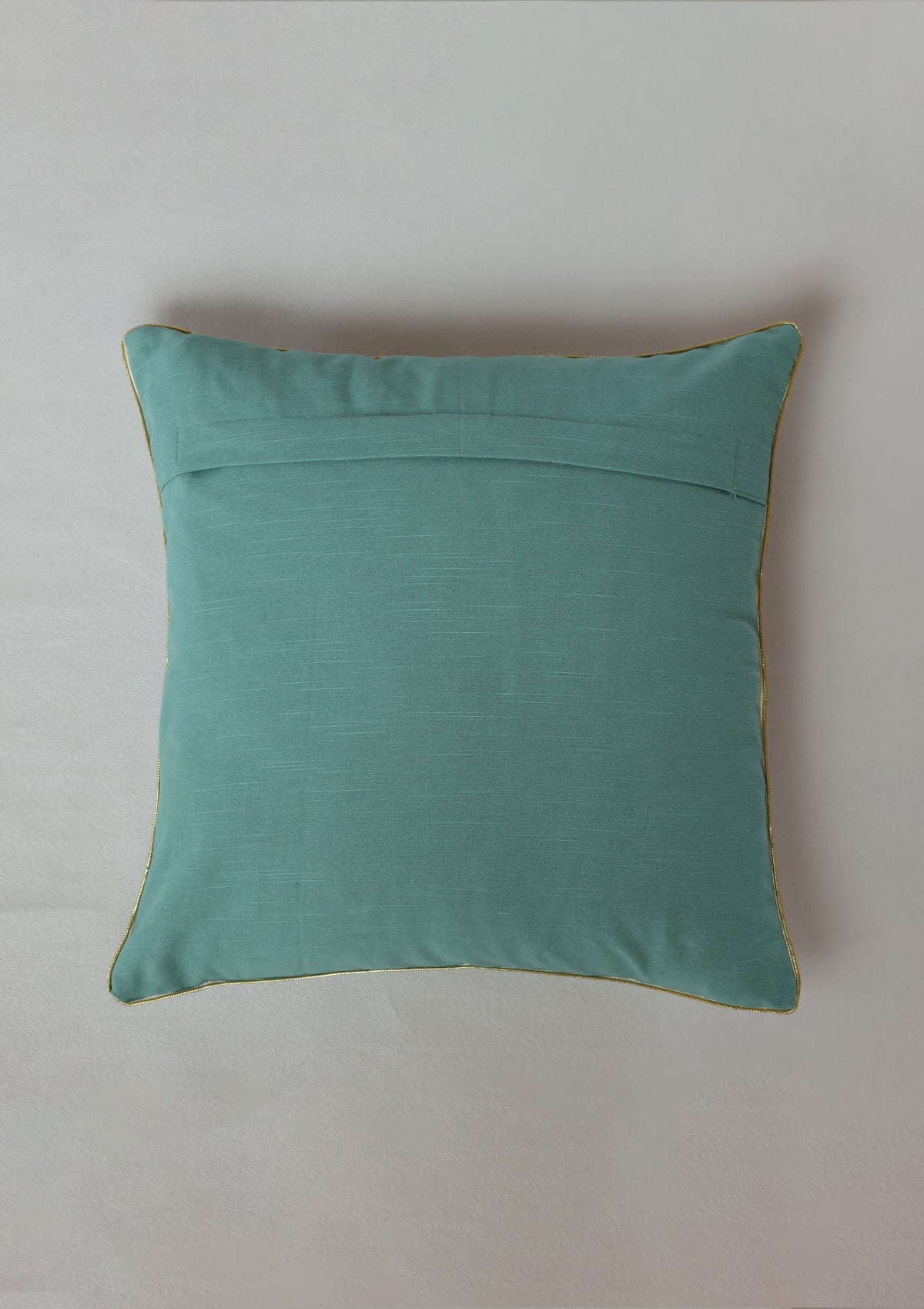Siri Teal | Printed Floral | 100% Cotton Cushion Cover For Sofa