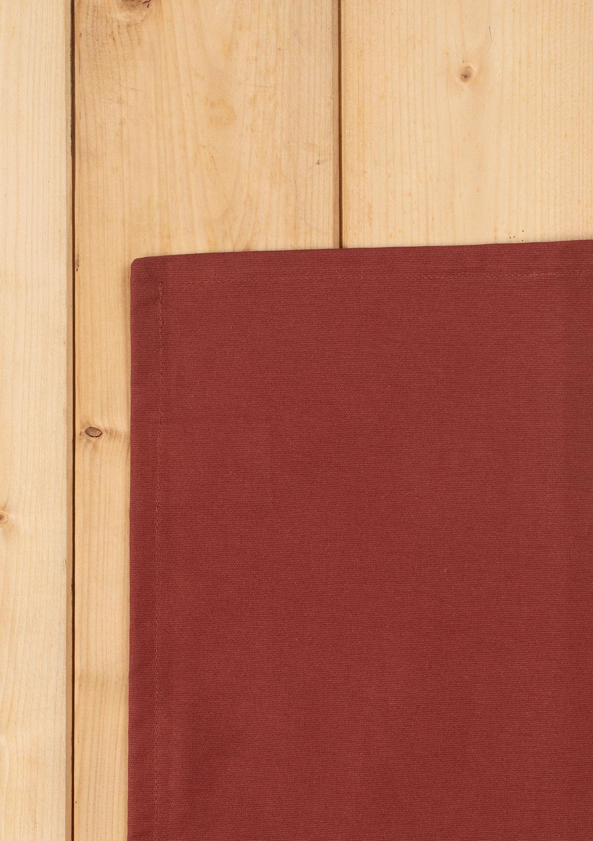 Solid Brick red Spill safe water-resistant coated cotton table cloth