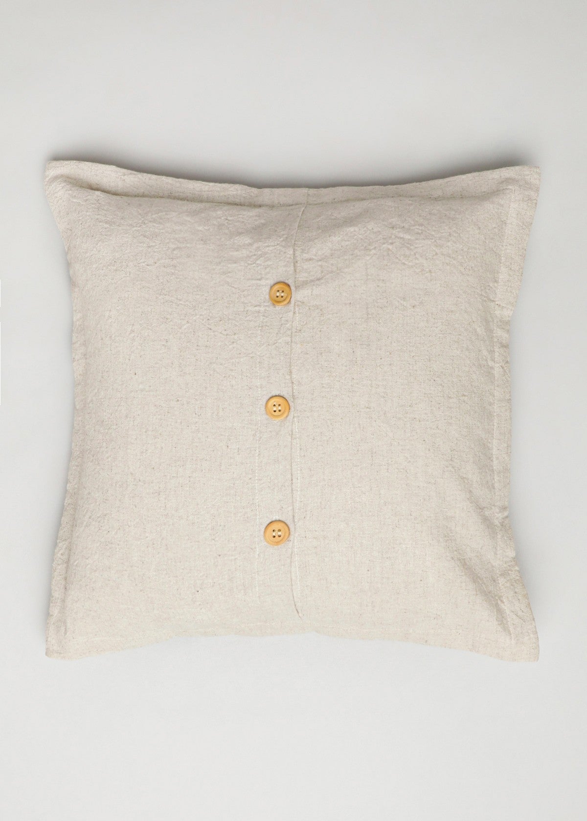 Solid Beige Linen plain cushion cover for sofa