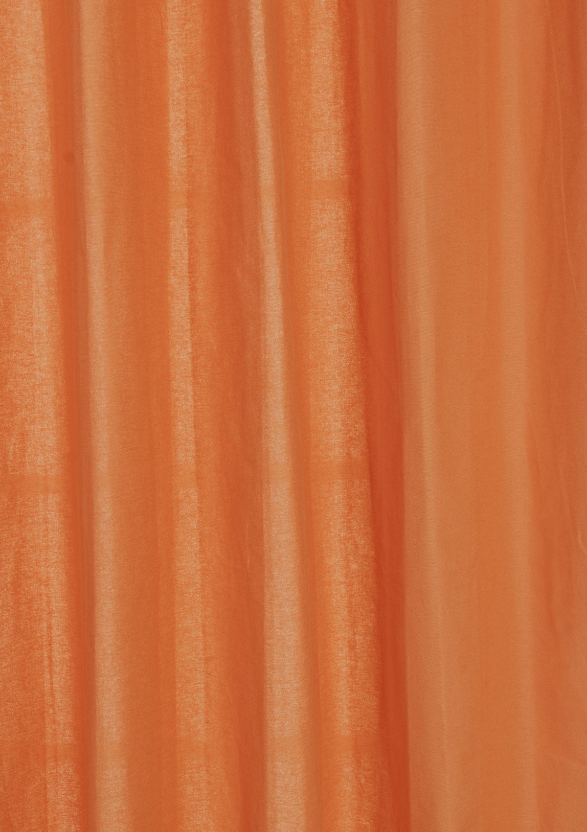 Solid premium 100% cotton floral fabric for curtain, cushion cover, dining, blinds - Room darkening - Orange