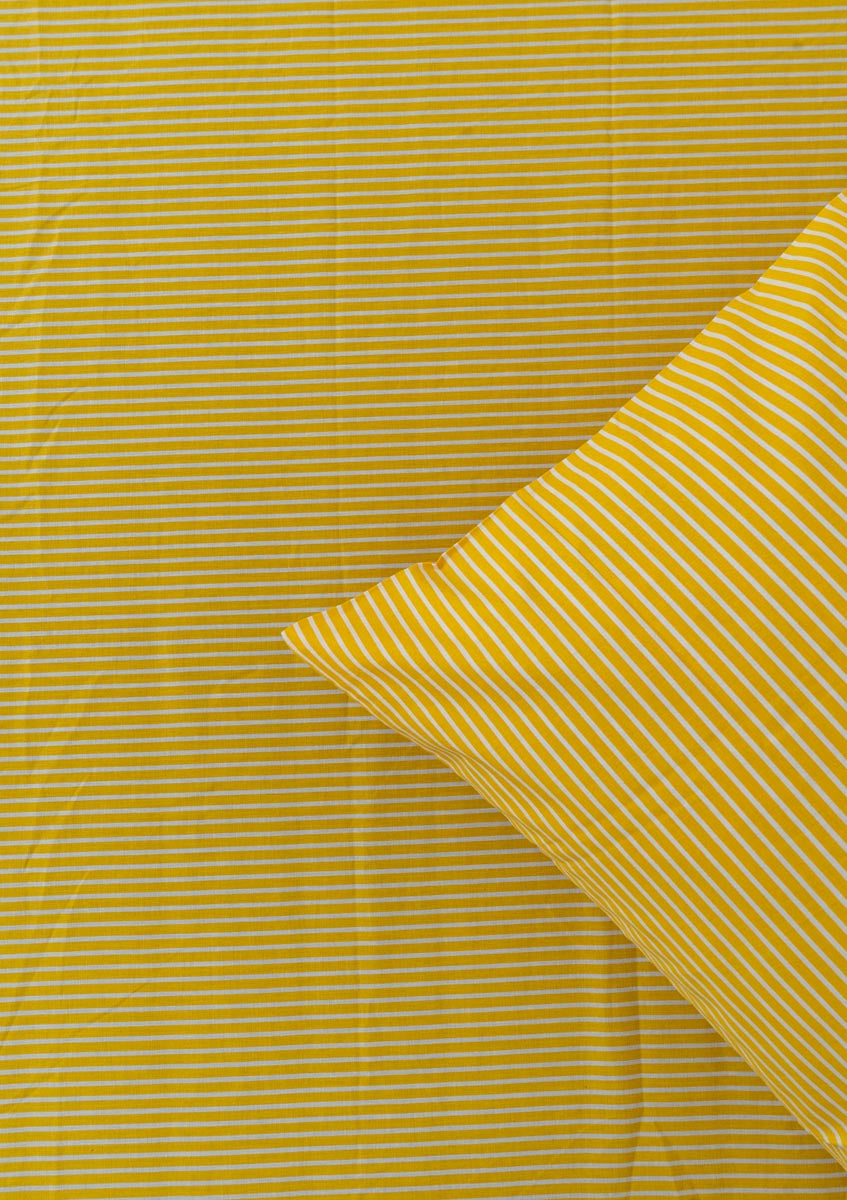 Sunshine Stripes Fitted Sheet - Yellow
