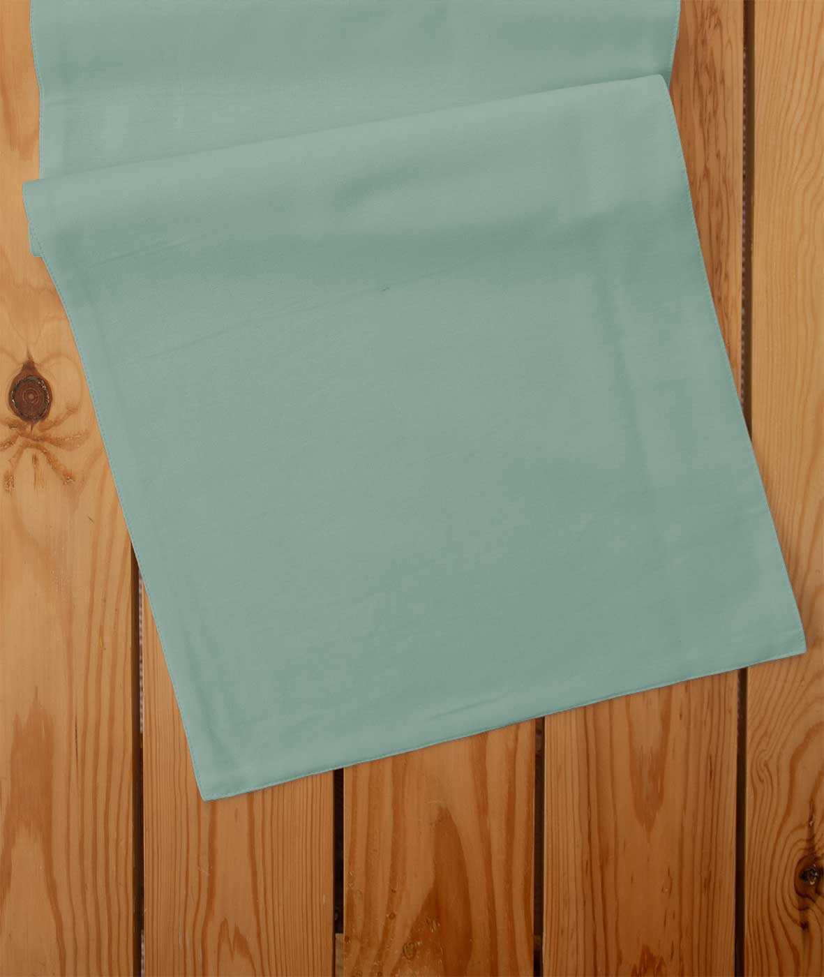 Solid 100% cotton customizable table Runner for dining - Sage Green