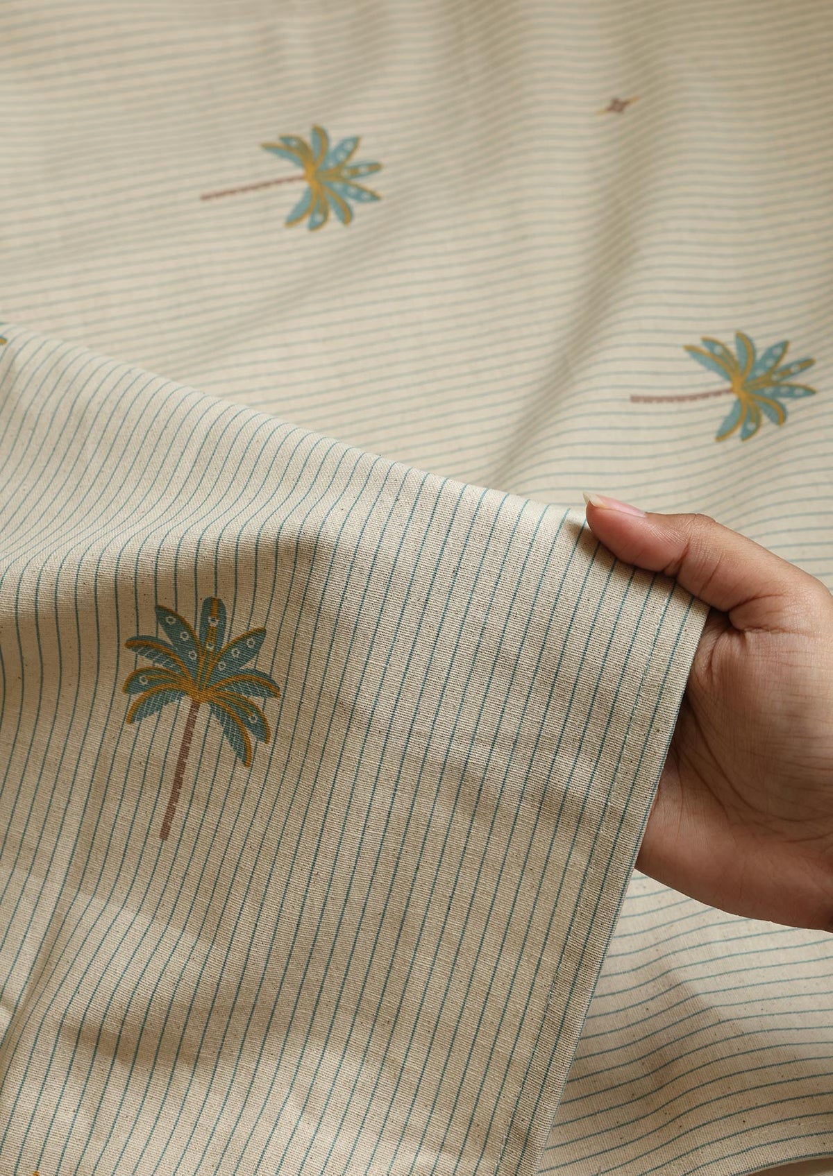 Tala Teal | 100% Cotton Printed | Light Reduction Fabric