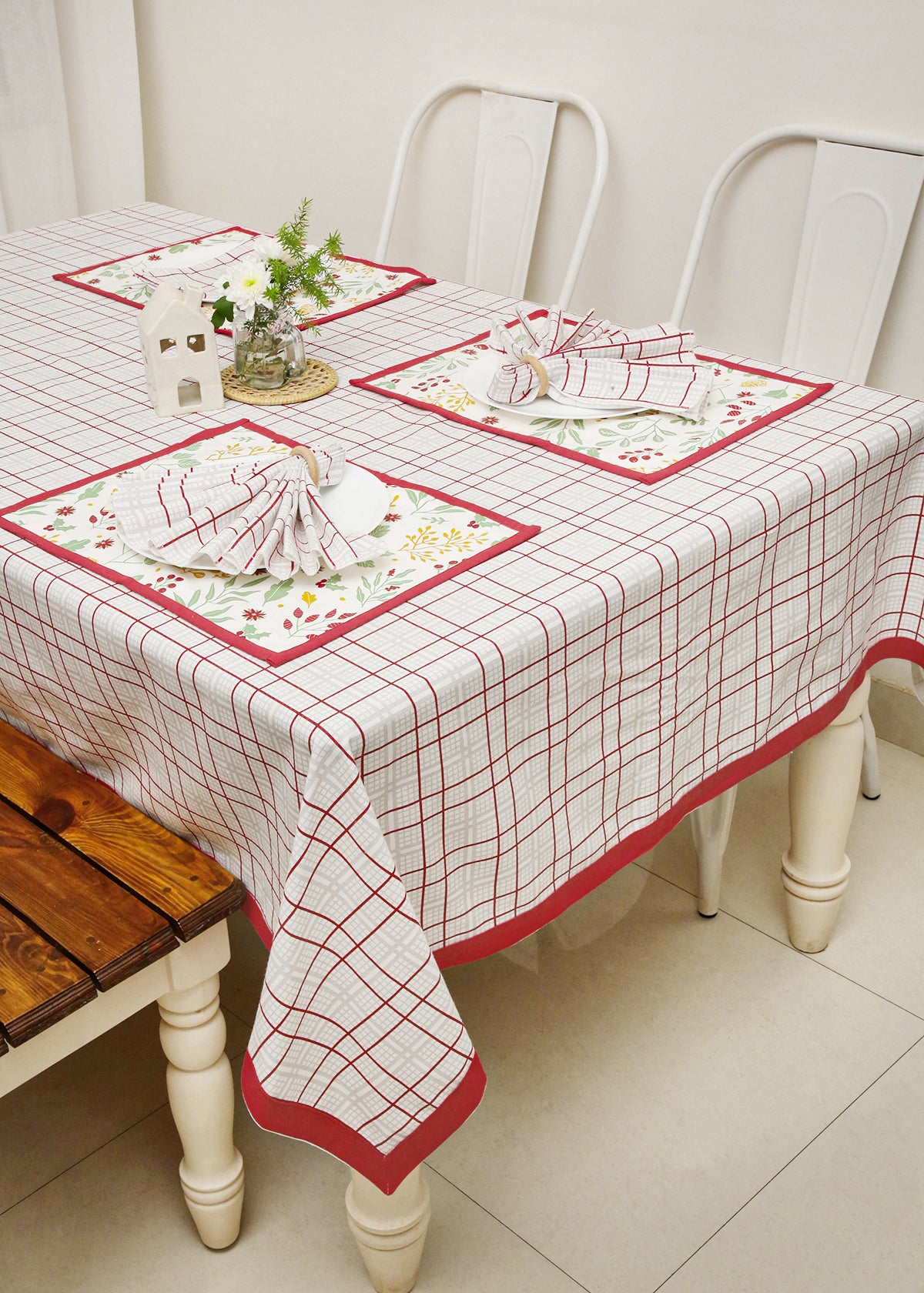 Tartan Table Cloth - Red