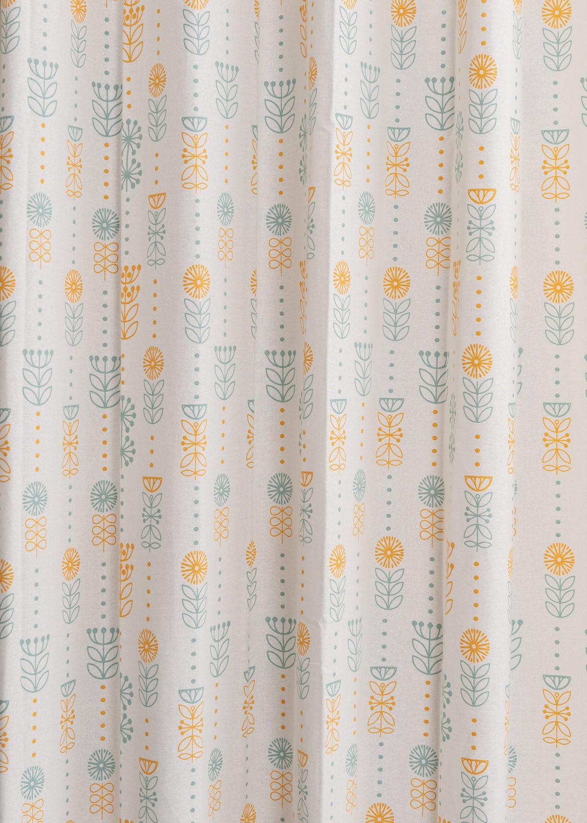Wild Bouquet printed cotton Fabric - Yellow