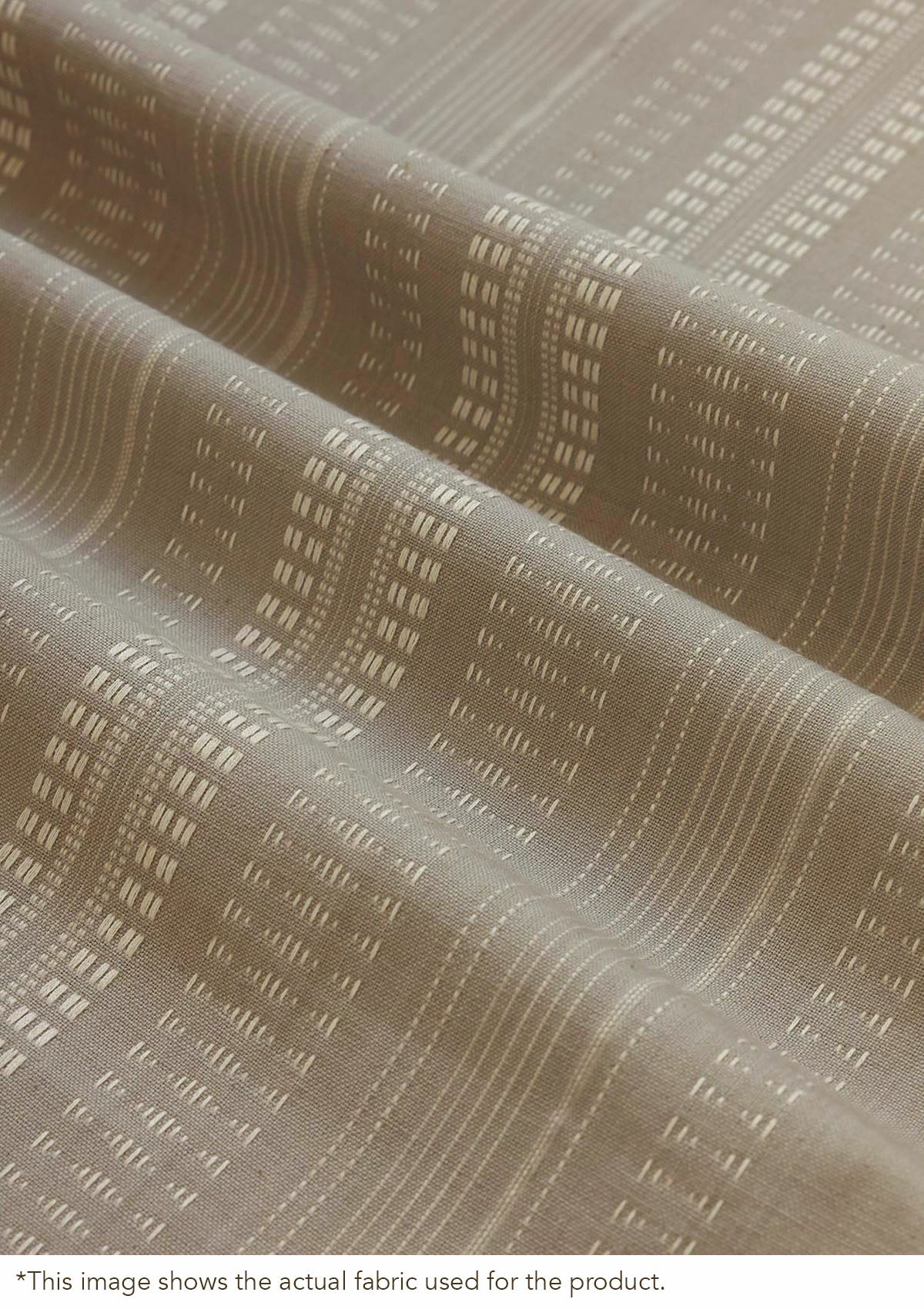 Zia Grey Neutral 100% Cotton Textured Blind For Livingroom / Bedroom | Room Darkening