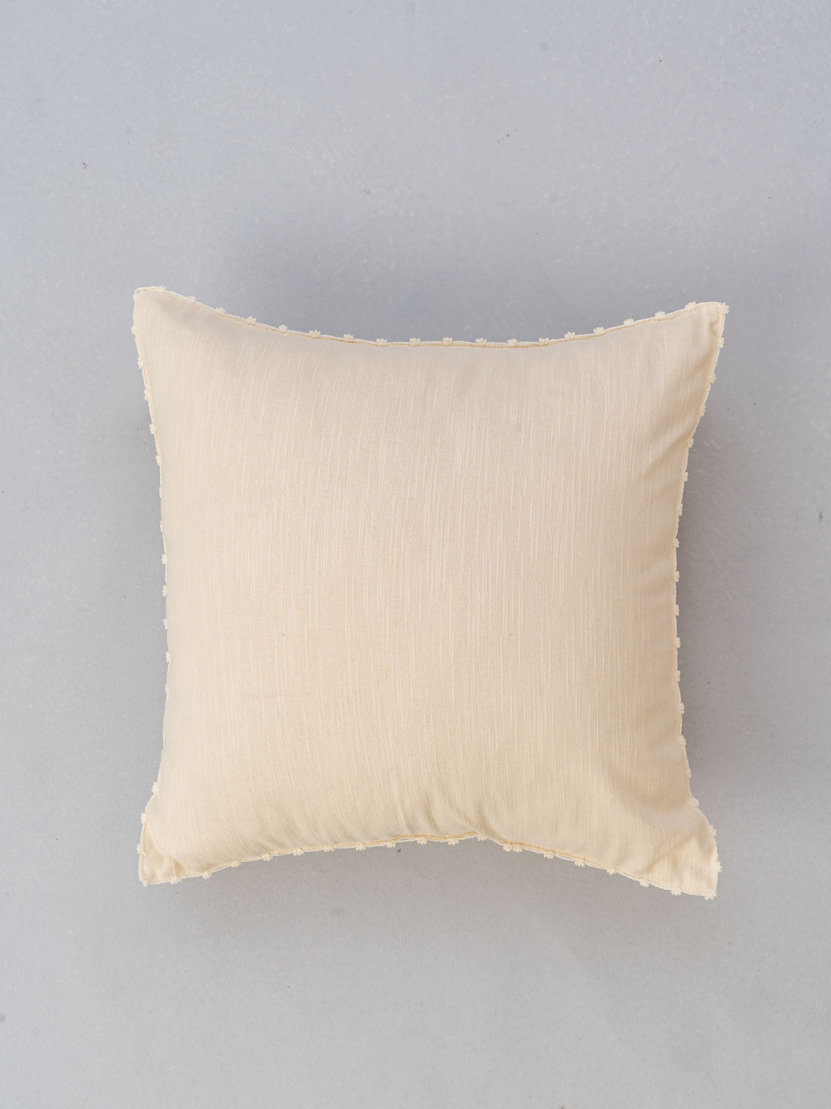 Solid Cotton Cushion Cover - Cream