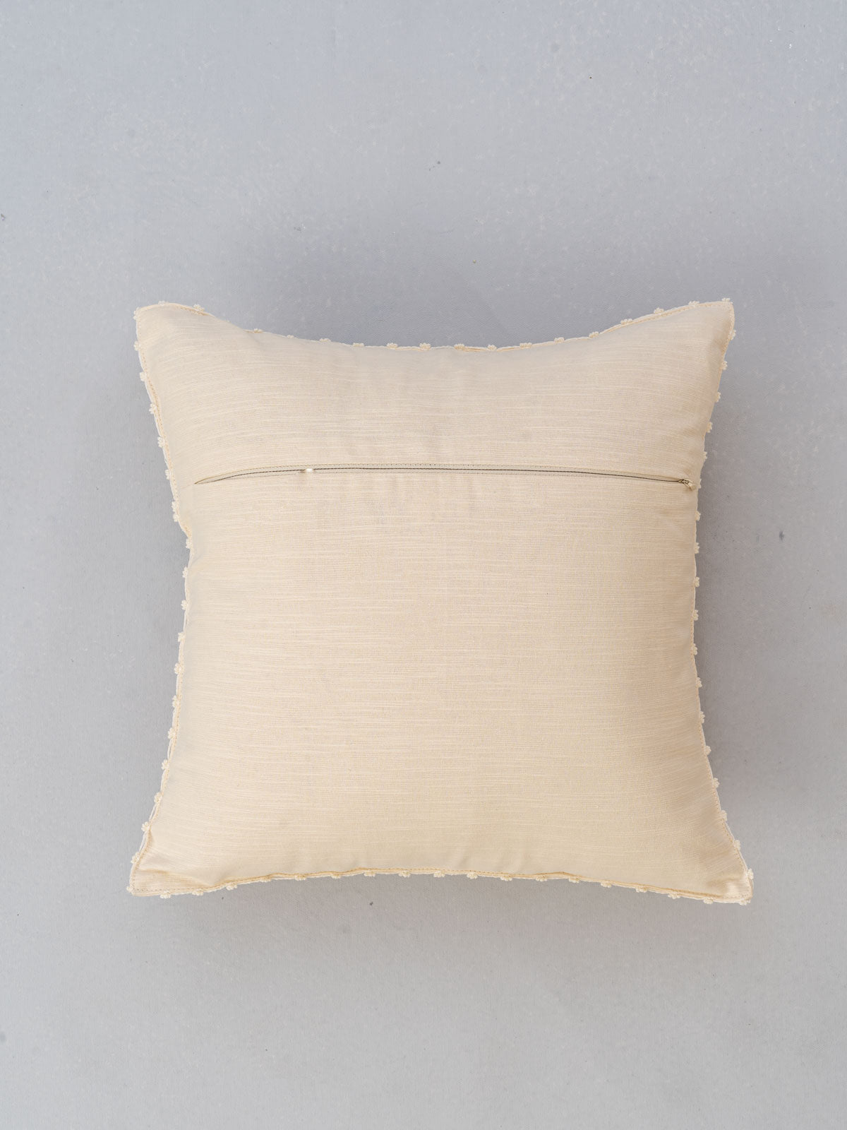 Solid Cotton Cushion Cover - Cream