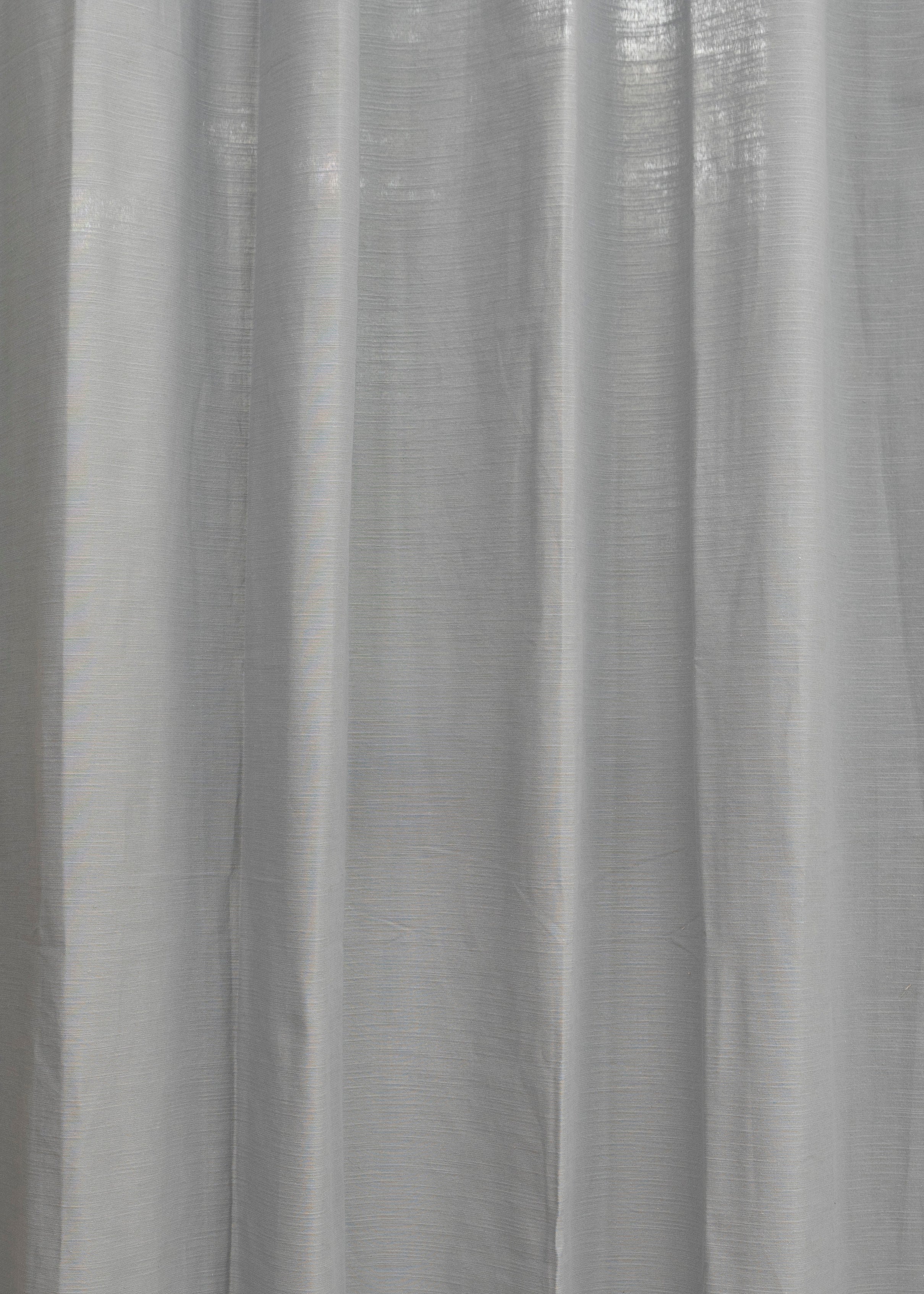 Solid Ultimate grey 100% cotton plain curtain for bedroom - Room darkening - Pack of 1