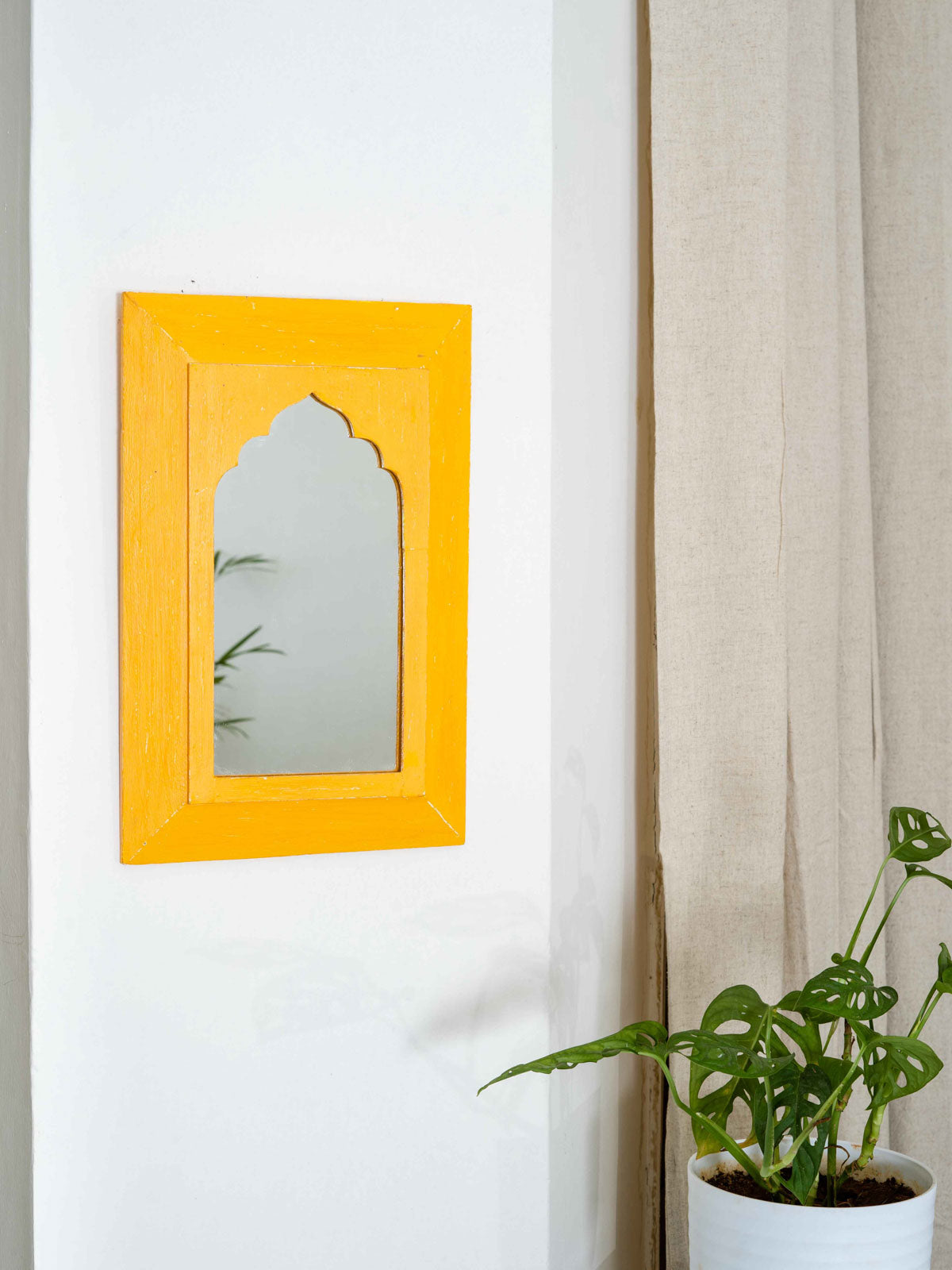 Mughal Mirror Medium - Yellow