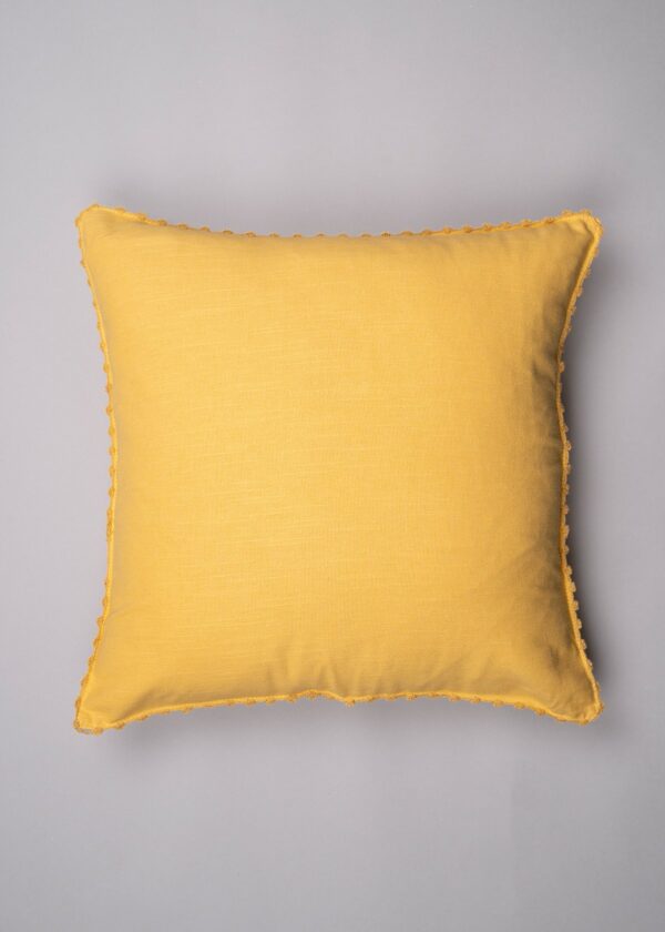 Solid Cotton Cushion Cover - Mustard