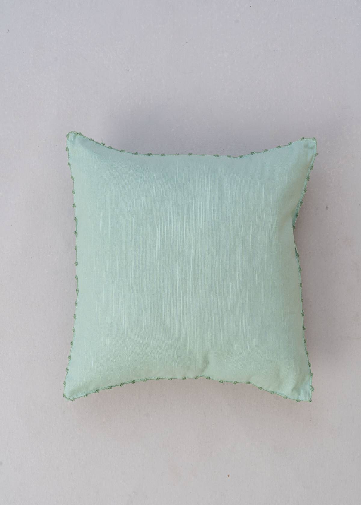 Solid Nile Blue 100% cotton plain cushion cover for sofa