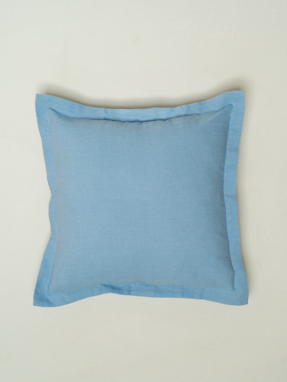 Solid Linen Cushion Cover - Blue