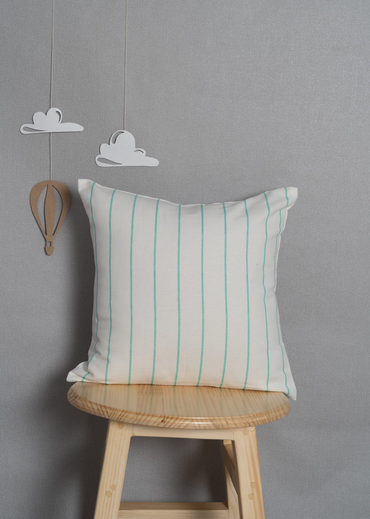 Pin Stripes Ocean wave Cushion Cover