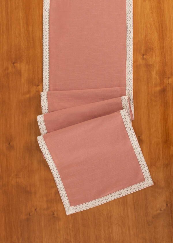 Solid Cotton Table Runner - Rust