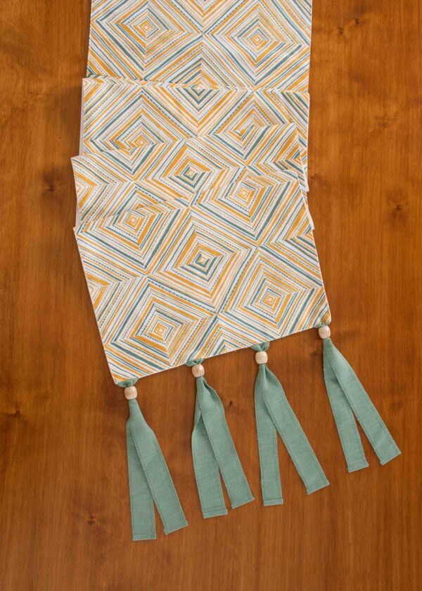 Tinted Lawns Printed Cotton Table Runner - Multicolor