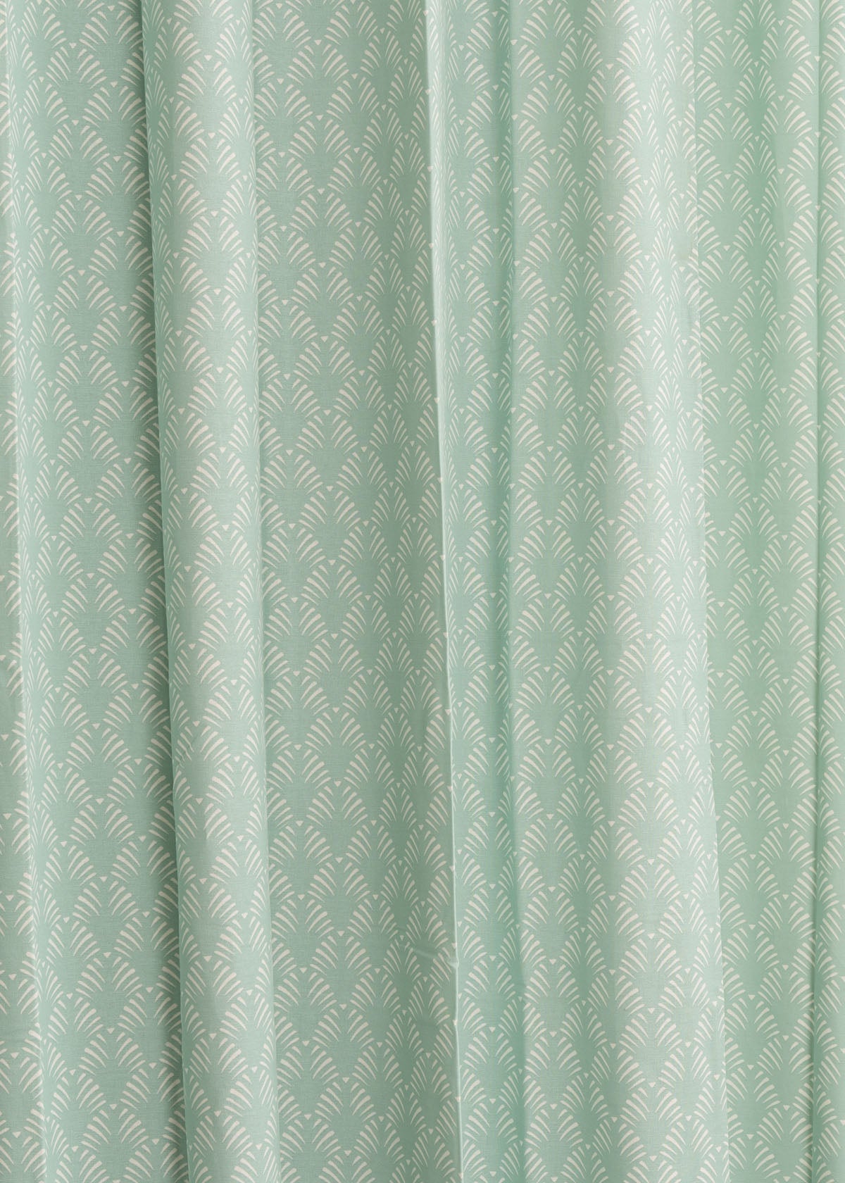 Pergola Printed Cotton Curtain - Nile Blue - Single