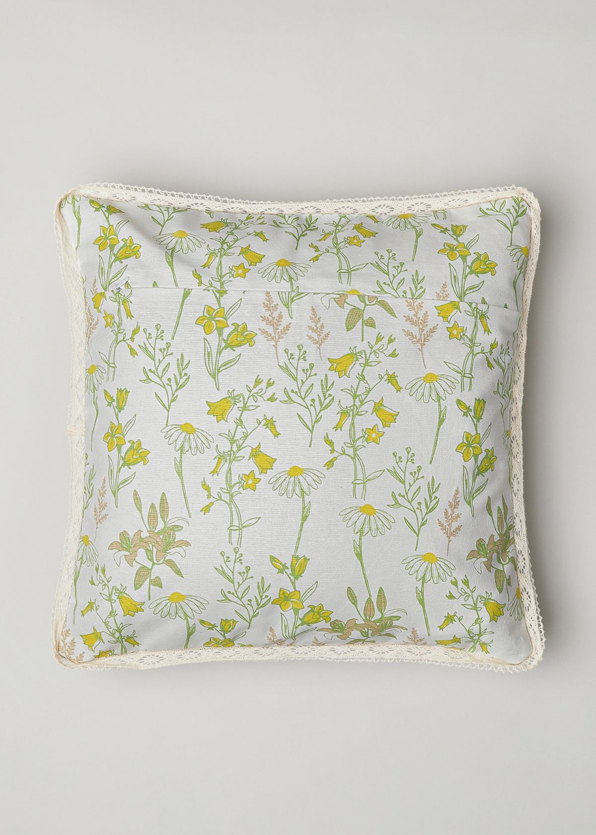 Tulip Garden Printed Cotton Cushion Cover - Multicolor