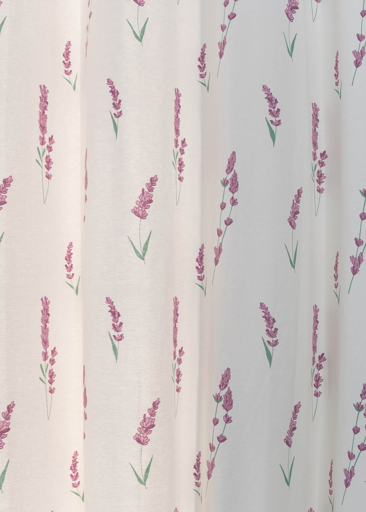 Fields of Lavender 100% cotton floral curtain for kids room - Room darkening -  Lavender - Pack of 1